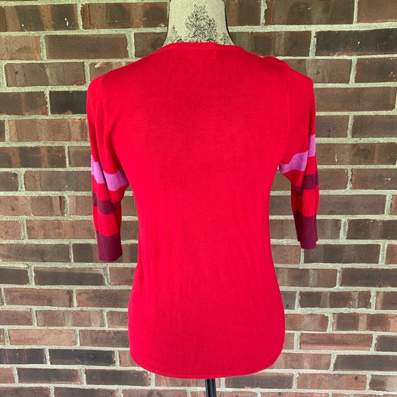 Loleenx red sweater 3/4 sleeve - Picture 2 of 8